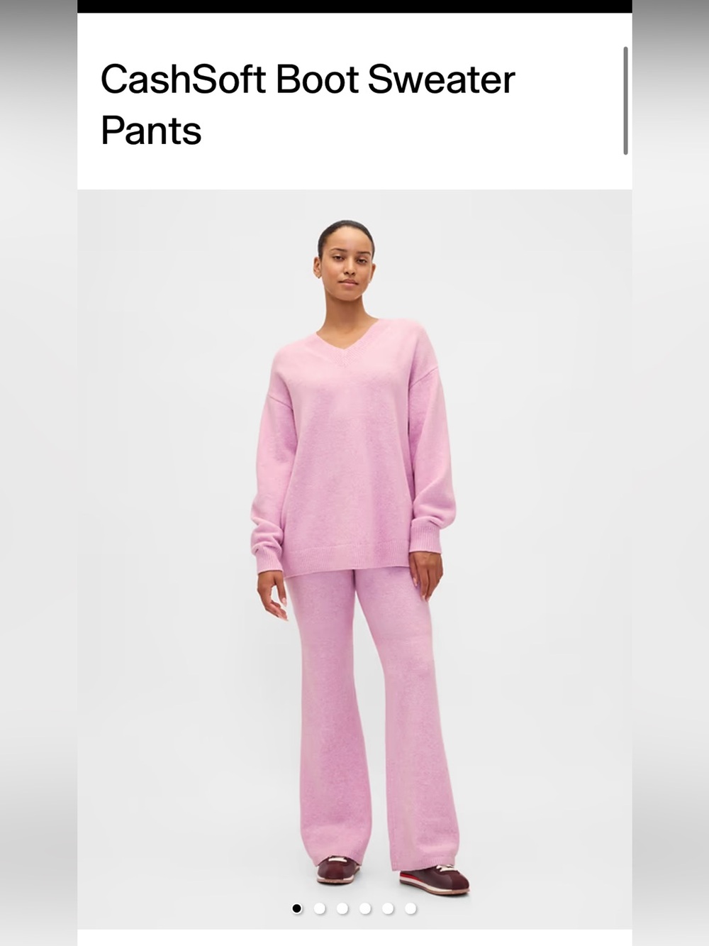 GAP Pink Knit Sweater Pants